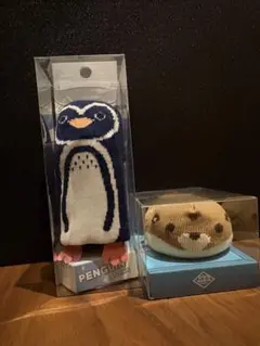 ペンギン　カワウソ　靴下