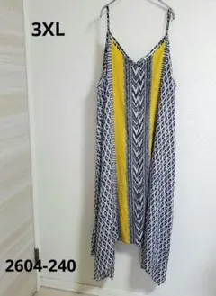 mille gabrielle【3XL】ボタニカル柄ティアードワンピース