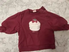 【昨年完売品】petit main プティマイン吸湿発熱　モチーフトレーナー