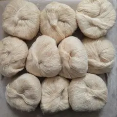 モヘア毛糸　編み物　10玉　手芸　250g　ライトブラウン