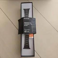 ELECOM プレミアムセラミックバンド ブラック 40/38mm
