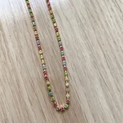 ネックレス　クリスタル　カラフル