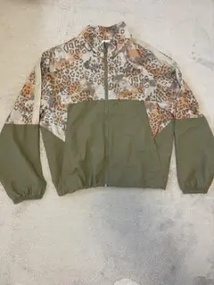 PUMA ナイロンジャケット ヒョウ柄 切替 S 未使用