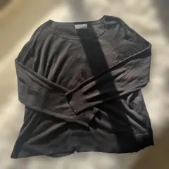 ZARA 長そで薄手ニット ブラック