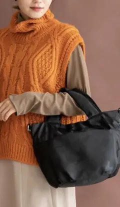 ナイロン2wayバルーントートバッグ