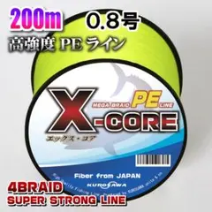 高強度PEラインX-CORE0.6号12lb・300m巻き 黄 イエロー！ - メルカリ