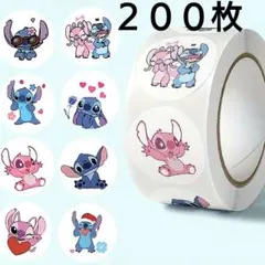 スティッチ 200枚 stitch ロールシール キャラクターシール ステッカー