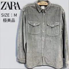 J*O様 ZARA コーデュロイシャツ Mサイズ グリーン