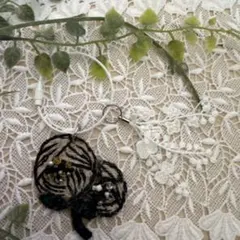 ミナペルホネン生地チャーム専用 ファブリックボックス tambourine（タンバリン