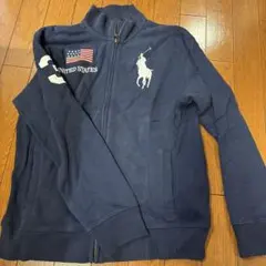 【美品】Polo by Ralph Lauren ネイビー パーカー 160