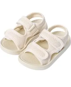 ベビーサンダル ホワイト メッシュ素材14cm