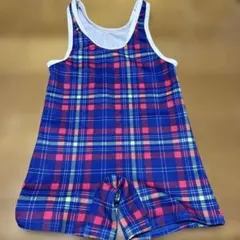 チェック柄ワンピース水着 95サイズ