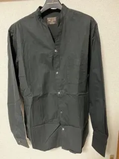 MR. OLIVE バンドカラーシャツ L ブラック