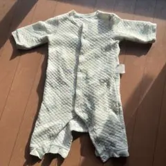 キルティングロンパース 70cm 淡いグリーン