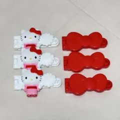 ハローキティ　ハッピーセット　クリップ6個セット