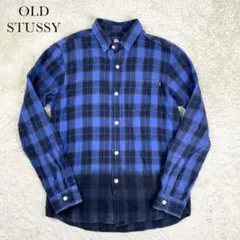 希少サイズ 美品 Stussy ステューシー オンブレチェック ジップブルゾン 希少サイズ 美品 Stussy ステューシー オンブレチェック ジップ