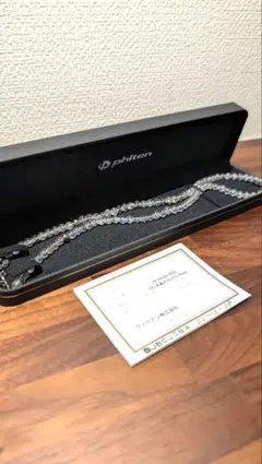 ファイテン 水晶ネックレス 3mm玉/40cm+5cmアジャスター - メルカリ