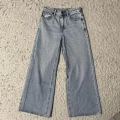 gu ワイドデニムパンツ　S