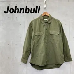 Johnbull ジョンブル ミリタリーシャツ 長袖 メンズ M オリーブ 緑