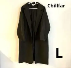 Chillfar チルファー　ウールライクサイドスリットオーバーコート　Lサイズ