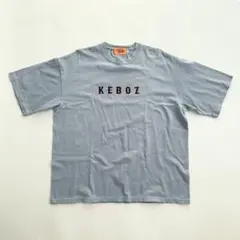 Keboz ケボズ Tシャツ ロゴ ブルー C642