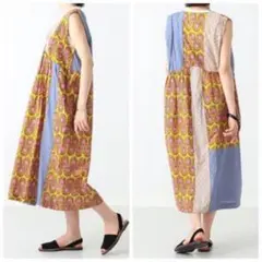 【美品】ビームスボーイ インド綿　バティッククレイジーワンピース　ペイズリー
