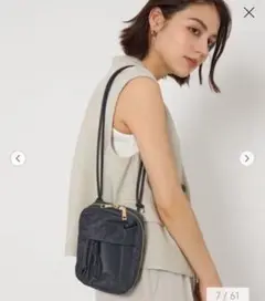 【美品】UNITED ARROWS ショルダーバック　紺色