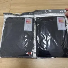 ユニクロ　HEATTECH 長タイツ M グレー ブラック 2枚セット　メンズ