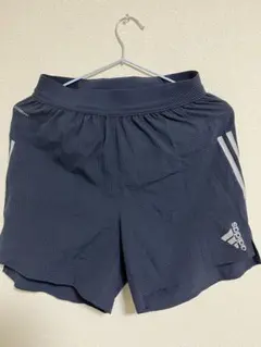 美品 adidas ADIZERO アディゼロ ランニングショーツ M ネイビー