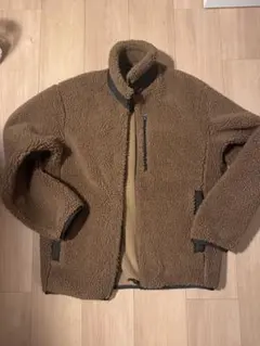 男女兼用フリースジャケット ブラウン