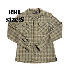 【美品】ダブルアールエル オープンカラー 長袖シャツ M ダブルアールエル RRL シャツ 長袖 オープンカラー オンブレ
