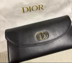 【Christian Dior長財布】ブラック♡ゴールド金具