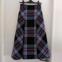 SNIDEL ロービングチェックスカート