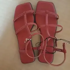 ストラップサンダル フラットソール