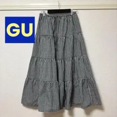 GU ティアードマキシスカート