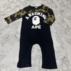 A BATHING APE ロンパース ネイビー迷彩