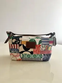 COACH コーチ パッチワーク ミニバッグ バニティポーチ
