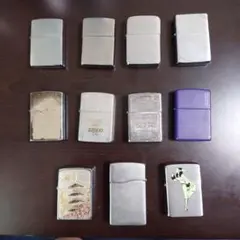 5点まとめ】ヴィンテージ Zippo 80〜90年代 シルバー デートコード 