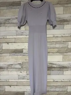 rienda 2WAY ネックリボンフェイクパー JL Knit