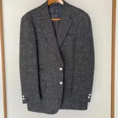 グレー系チェック柄テーラードジャケット