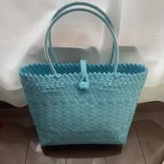 プラカゴバッグ 水色