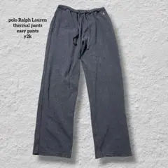 POLORalphLaurenラルフローレンサーマルパンツイージーパンツ古着灰色
