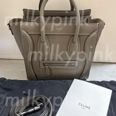 【極美品】セリーヌ　ラゲージ　ナノ　スリ♡新ロゴ　正規品　レシート&中敷き付き