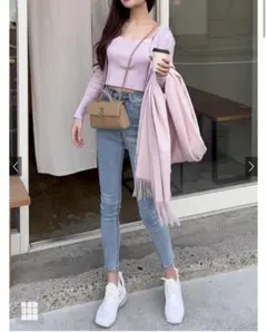 GRL ハイウエストスキニーデニムパンツ[cu110]