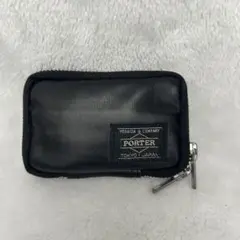 美品　PORTER　ポーター　フリースタイル　キーケース　キーリング　レザー　黒