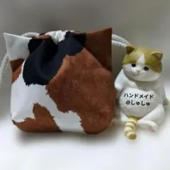 ͜·♡青海波ねこちゃん まんまる巾着ポーチ - メルカリ