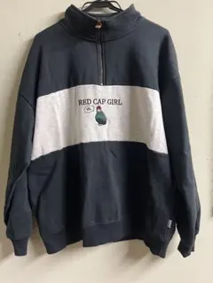 RED CAP GIRL ハーフジップスウェット Lサイズ