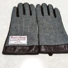 Harris Tweed 手袋 ウール レザー