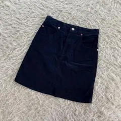 コーデュロイ　ミニスカート