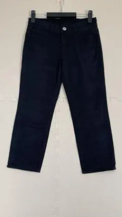 ユニクロ UJ 黒 スキニーパンツ クロップド コットン混紡 25（63.5㎝）